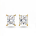 Gold Square Stud Earrings