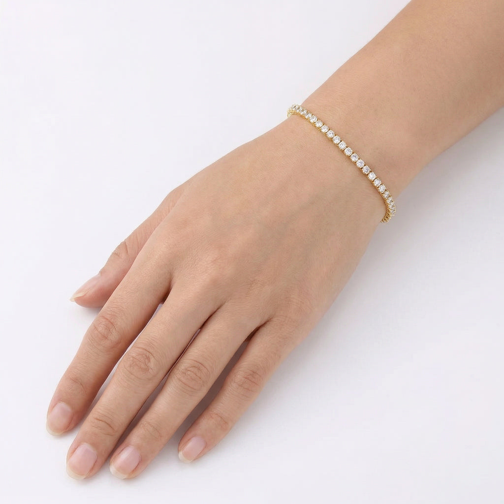 Gold Tennis Bracelet